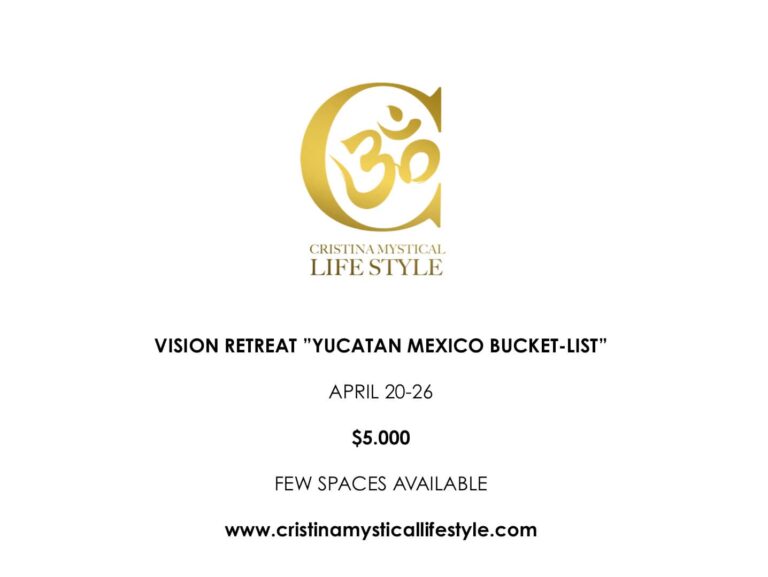 Cristina Mystical Lifestyle Yucatan Retreat Itinerary